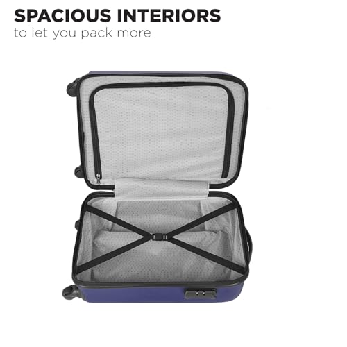 Image of Safari Magnum Jumbo 53 Cm Cabin Trolley Bag Carry-on Hard Case Polycarbonate 4 Wheels 360 Degree Wheeling Luggage, Travel Bag, Suitcase for Travel, Trolley Bags for Travel, Midnight Blue