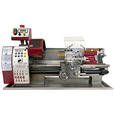 PAULIMOT Drehmaschine PM190-V mit 400 mm Spitzenweite, frequenzgesteuert Cover