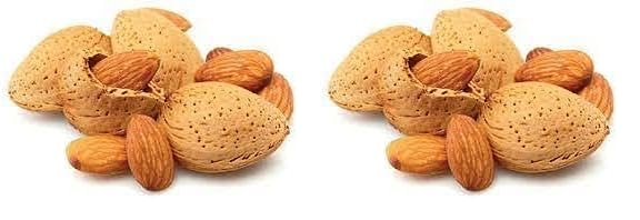 Image of Nutwiz Kagazi Badam 800 Grams (200 Grams X 4) Thin Shell Almonds | Packed with Protein, Fiber, and Vitamins | Badam with shell Easy to Crack, Supports Brain Health and Boosts Energy Great Snack Option for Office, School, or Fitness Enthusiasts.