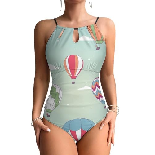Ballons maillots de bain une pièce femme contrôle ventre monokini beachwear plat
