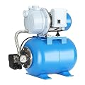 FOTING 1.5HP Shallow Well Pump with Pressure Tank, 1340GPH Irrigation Jet Pump, Automatic Water Booster System for Home Garden Lawn Farm