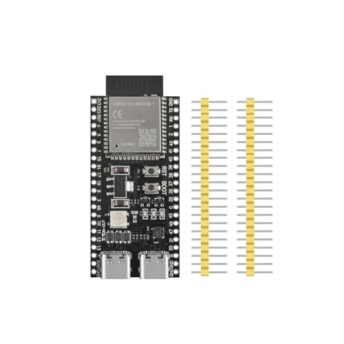 YEJMKJ ESP32 S3 Development Board N16R8 ESP WROOM 32 WiFi + Bluetooth MCU Module, Dual Type-C ESP32-S3 Cores Microcontroller Processor Integrates Complete Wi-Fi and BLE Functions Hat