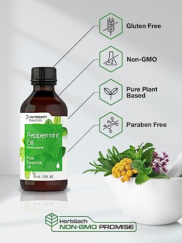 Aceite Esencial de Menta Horbaach 2 fl oz Puro miniatura 5