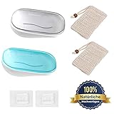 Größe: Der schöne Seifenbehälter für die Reise ist ca. 13 * 8 cm groß. Die Größe ist ideal, damit Sie ihn auf Reisen in Rucksack, Gepäck und Taschen verstauen können.