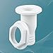 ORLANG 1in Thru Hull Fittings for Boats, ABS Plastic Through Hull Fitting, Thru-Hull Connector Fitting, Boat Plumbing Fittings Accessory, Thru Drain Connector for Boats, Yachts, Marine (White)