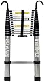 XIAQINN Telescoping Ladder 12.5feet / 15.5feet / 20ft / 14feet, Aluminum Telescopic Extension Ladders with Hook, for Home Roof Top Attic Outdoor, Loads 330lbs