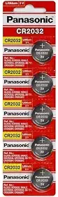 Bateria Lithium 3v Cr 2032 Panasonic,cartela com 5 uns