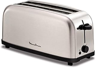 Moulinex Classic 2 Reb toster, moc 1400 W, stal nierdzewna, szary