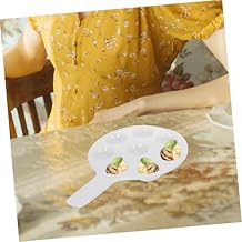 ABOOFAN Ceramic Escargot Baking Dish Handle Round Snail Server Plate Porcelain Escargot Tray for Home and Restaurant Use for Seafood and Appetizers