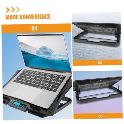 Base para laptop con ventilador y altura ajustable miniatura 7