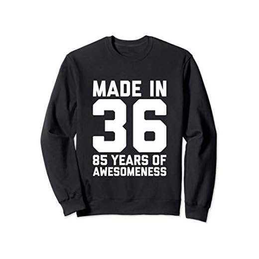 Regalo de 85 cumpleaños para su mujer Abuela de 85 años 1936 Sudadera