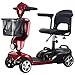 iCAN X-02 2026 Model Portable Mobility Scooter, 120 Kg Capacity, 12.5 Mile Long Range, Removable Battery, UK Regulated, LED Headlight, Removable Basket, CupHolder, Light Weight, Front Fairing