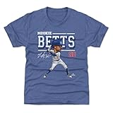500 LEVEL Mookie Betts Youth Shirt (Kids Shirt, 10-12Y Large, Tri Royal) - Mookie Betts Cartoon WHT