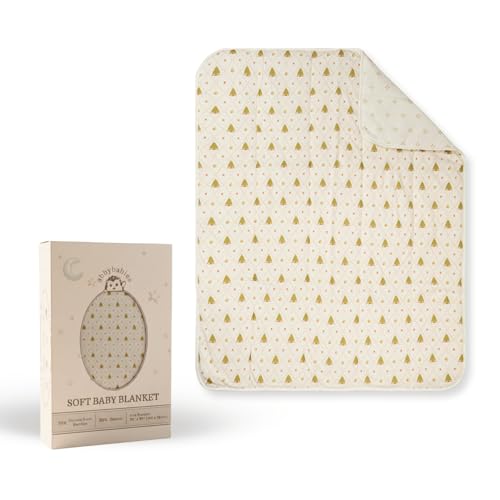 abbybabies Soft Baby Blanket, Grow-with-Baby Design for Newborns to 4 Years, Breathable Bamboo & Cotton, 39'x29', CPC Certified, Gift-Ready...