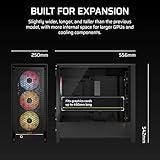 CORSAIR FRAME 5000D RS ARGB Modular High Airflow Mid-Tower PC Case – 4x Pre-Installed RS ARGB Fans, InfiniRail™ Fan Mounting System, ASUS BTF, MSI Project Zero, Gigabyte Project Stealth – Black - Image 9