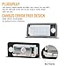 Gempro License Plate Lights LED Tag Lamps Assembly for Audi A3 S3 A4 S4 A6 S6 A8 S8 Q7 RS4 License Number Plate Lamps, 6000K Pure White 2PCS
