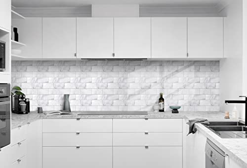 Joqixon Peel And Stick Backsplash Subway Tiles, Stick On Tiles Kitchen Backsplash, Thicker Design, 5 Tiles #TOP2