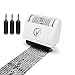 Vantamo Identity Theft Protection Roller Stamp Wide Kit, Including 3-Pack Refills + Free E-Book - 2017 Design for Secure Confidential ID Blackout Security, Anti Theft and Privacy Safety - Classy White