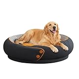 Doppio cuscinetto reversibile: il grande letto per cani dispone di un cuscino rimovibile e utilizzabile su entrambi i lati, morbido peluche corto per un piacevole calore in inverno e cotone traspirante per un comfort fresco in estate. Fornisce un supporto equilibrato e una piacevole morbidezza per cani di grossa taglia e gatti domestici.