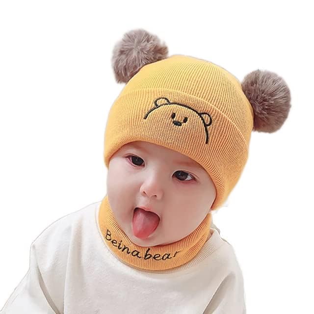 Baby Boys Girls Knit Woolen Hat Cap Neck Scarf Soft Wool Warm Acrylic Monkey Beanie Winter Capset for Unisex Kids (6Month – 3Yrs) Baby Boys Girls Knit Woolen Hat Cap Neck Scarf Soft Wool Warm Acrylic Monkey Beanie Winter Capset for Unisex Kids (6Month – 3Yrs)
