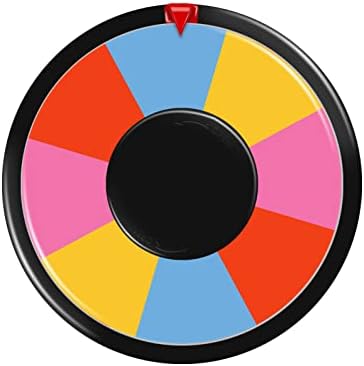 AZDVZD 8 Inch Table Spinning Wheel,Double-Sided 8/16 Slot Color Prize Wheel,Dry Erase Spin Wheel for Fortune Spinning Game,Trade Show, Holiday Activities,Party Pub,Home Education