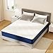 PurrJoys Matratze 140x200x25cm, Memory Foam mit Gel, H3, Abnehmbarer Bezug, CertiPUR-US & Oeko-TEX, druckentlastend, Lieferung gerollt im Karton