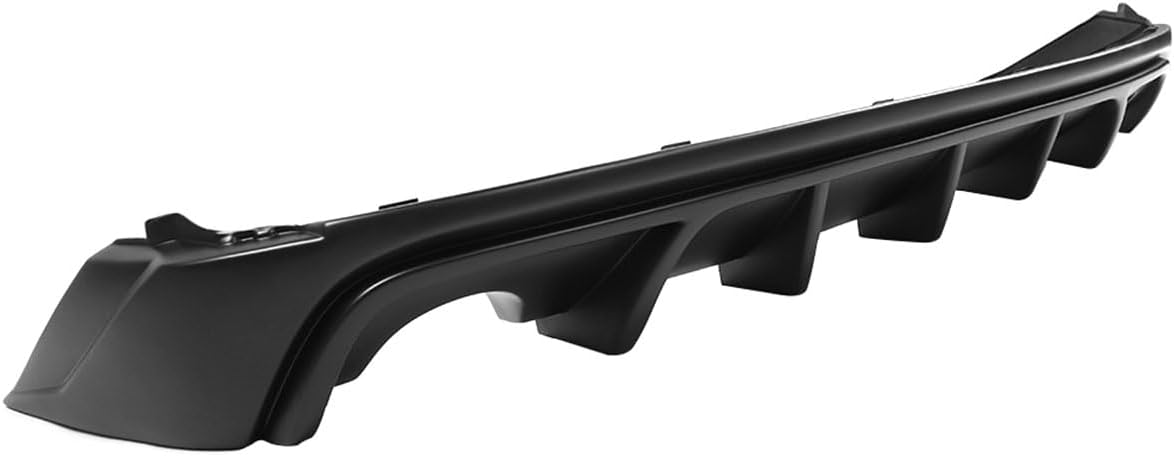 Custom Fit Rear Diffuser Compatible with 2014-2016 Lexus IS250 IS350 IS200t, PP Rear Bumper Lip Splitter Spoiler Unpainted Black