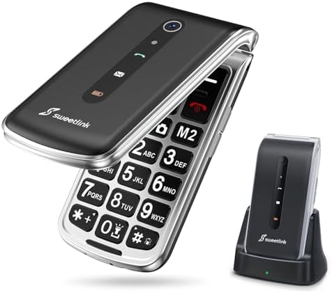 SweetLink Telefono Cellulare per Anziani, Flip Telefoni Cell...
