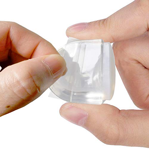 Hantoc 4er Set Türstopper Boden zum Kleben, Transparente Selbstklebende Bodentürstopper für alle Hartböden geeignet Türpuffer Boden Wandpuffer Zum Schutz Von Wand und Möbel