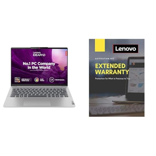 Image of Lenovo IdeaPad Slim 5 AMD Ryzen 5 7530U 14 inch (35.5cm) WUXGA OLED Laptop (16GB /1TB SSD /Win 11 /Office 2021 /Backlit KB 2 Year Extended Warranty with Onsite Service(5WS0K75724)