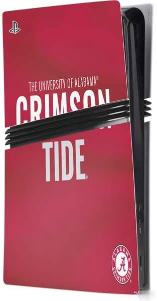 Skinit Decal Gaming Skin Compatible with PS5 Pro Console - Officially Licensed University of Alabama Maroon Jersey Design