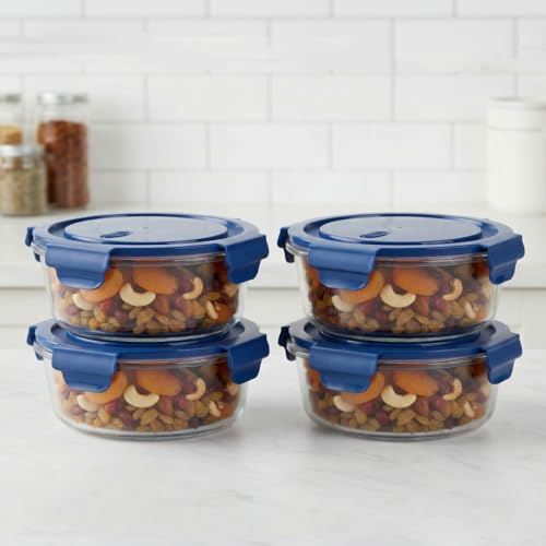 Image of ginoya brothers 620 ML Glass Meal Prep Containers, Food Storage Containers with Lids Airtight, Glass Lunch Boxes, Microwave, Oven, Go & Freezer-to-Oven-Safe Food Containers.