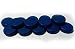 14 Blue MINI Wooden Crokinole Discs - 1 1/8 inch version