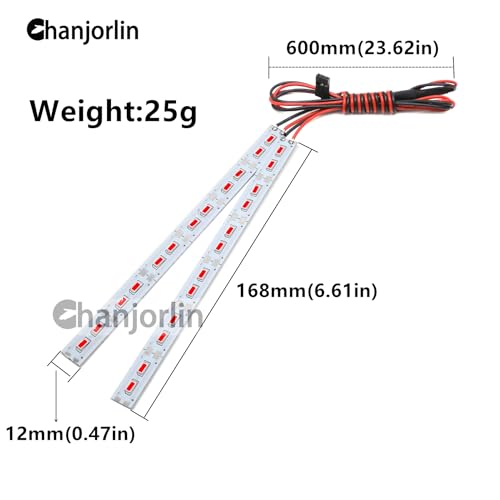 Luces LED RC 6V de aluminio para camión Buggy 1/10 accesorios azul Traxxas Redcat HPI 2