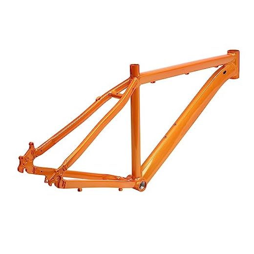 HarBin-Star Telaio per mountain bike, in lega di alluminio, per mountain bike, mountain bike da 26 pollici, telaio per bicicletta MTB, telaio fino a 80-120 kg (arancione)