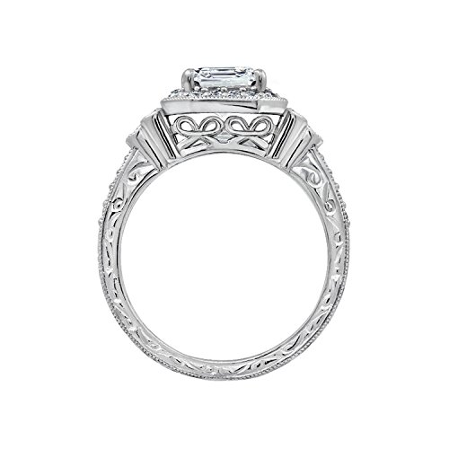 Amazon-Collection-Platinum-or-Gold-Plated-Sterling-Silver-Antique-Ring-set-with-Asscher-Cut-Infinite-Elements-Cubic-Zirconia