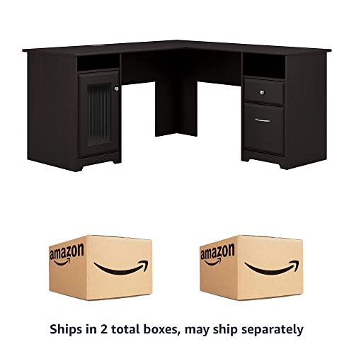 Bush Furniture Cabot L Shaped Computer Desk In Espresso Oak, Medium #TOP7