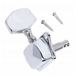 Musiclily Mécaniques 3×3 Semi-Scellées pour Guitare électrique et Acoustique, Chrome - Les Beatles, Paul McCartney, John Lennon, RIngo Starr, George Harrison Musiclily Mécaniques 3×3 Semi-Scellées pour Guitare électrique et Acoustique, Chrome – Image 4