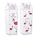2 Pezzi Bottiglia d'acqua cartone latte,500ml Bottiglia acqua succo quadrata portatile trasparente con tappo a vite,Contenitore latte a tenuta stagna riutilizzabile per attività,viaggi,campeggio