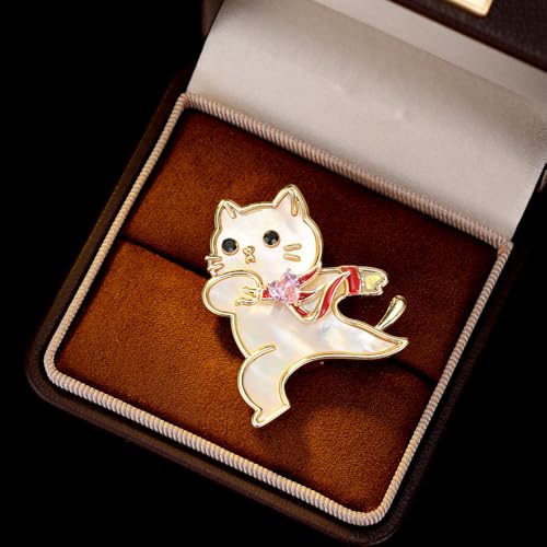 Image of Animal Brooch for Women Zirconia Rhinestone Abalone Shell Animal Lapel Pin Christmas Birthday Holiday Gift for Wife Mother Girlfriend Daughter