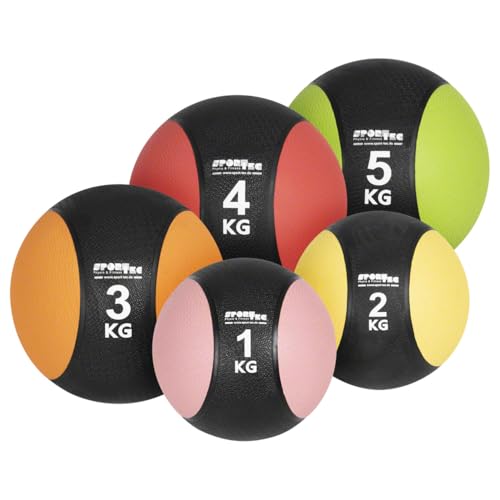 Foto von Sport-Tec Medizinball-Set 6-TLG., 1-5 kg inkl. Ständer