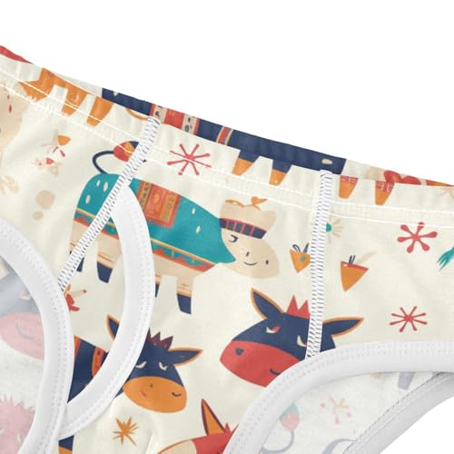 KLL Cute Cow Pattern Hand Drawn Little Boys Pure Cotton Briefs Underwear Breathable Children Undies4