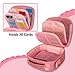 LoDrid Carrying Case Compatible with Yoto Mini (2024 Edition), Travel Storage Bag for Audio Player with Adjustable Shoulder Strap for Player Cards and Accessories, Pink, Bag Only