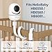 HelloBaby Baby Monitor Mount for HB6550/ Pro/ HB6560/ HB65/ HB6339/ HB40/ HB6081/ HB66/ HB6351, 20 Inch Flexible Arm Bracket, Sturdy Camera Holder Attaches to Crib Cot Shelves, No Tools or Wall Damage