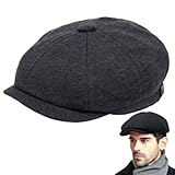 【Béret classique】 VRYNDH Casquette Gavroche Casquette Plate - Casquette Beret Homme,Gatsby à 8 Panneaux en Tweed à - Irlandaise Ivy pour Hommes et Femmes