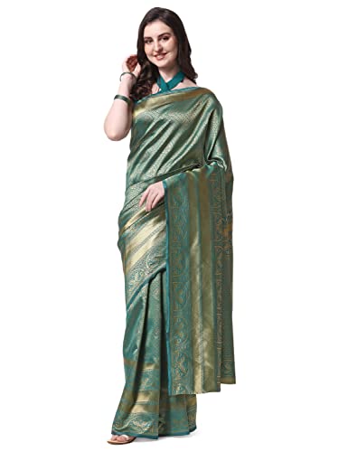 Image of MIRCHI FASHION Women Saree | Jacquard Banarasi Silk Woven Ethnic Motif Office Wear Sari