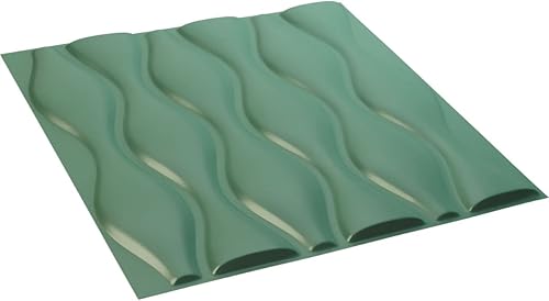 Miniatura 6 de Ekena Millwork 19 58 pulgadas de ancho x 19 58 pulgadas de alto Ariel EnduraWall Panel decorativo de pared 3D, niebla marina (cubre 2.67 pies