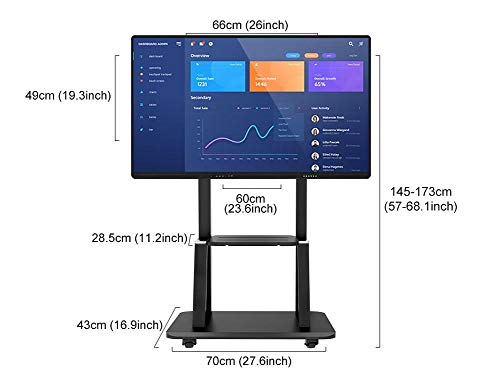Soporte móvil para TV 32"-75" con ruedas y altura ajustable miniatura 7