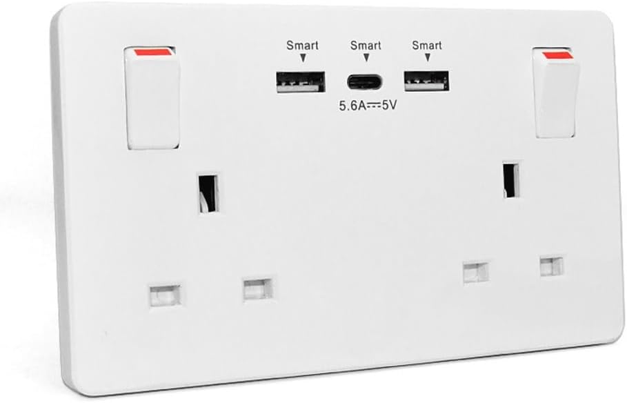 Socket Panel Concealed Multi-functional Home Charging Source With Wall Power Outlet(C)