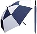 RainStoppers 60-Inch Windbuster Golf Umbrella (Navy and White)